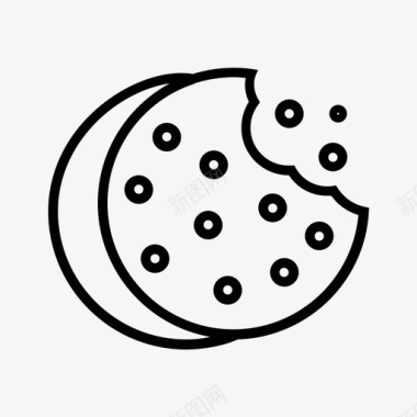 曲奇面包房饼干图标图标