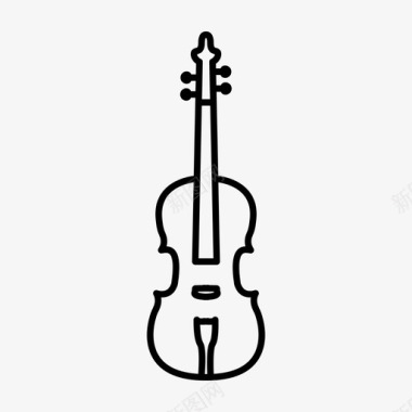 小提琴乐器弦乐图标图标