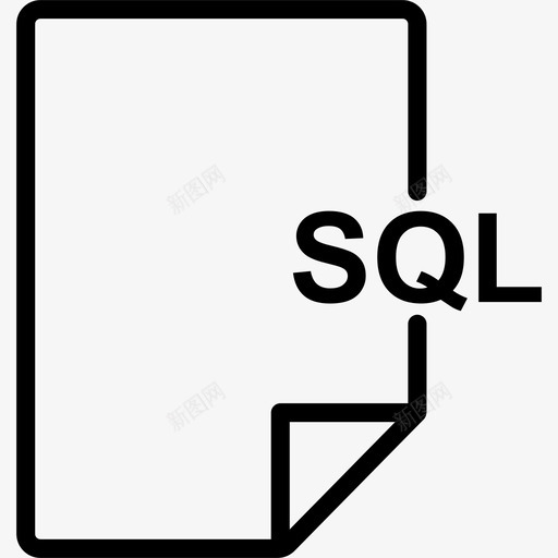 sql文件代码编码图标svg_新图网 https://ixintu.com sql文件 代码 文档 编码 编码文件1