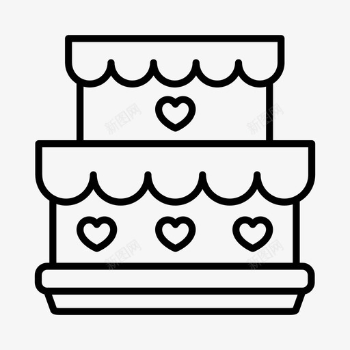蛋糕订婚食物图标svg_新图网 https://ixintu.com 婚姻 婚礼 婚礼蛋糕 蛋糕 订婚 食物