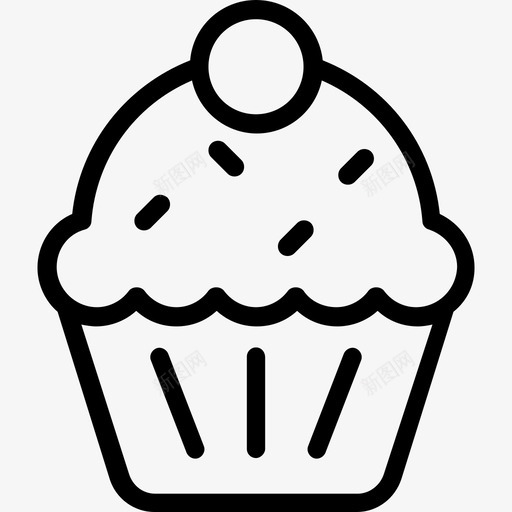 冰淇淋杯冷冻食品冰淇淋图标svg_新图网 https://ixintu.com 冰淇淋 冰淇淋杯 冷冻食品 圣代 蛋糕锥线图标