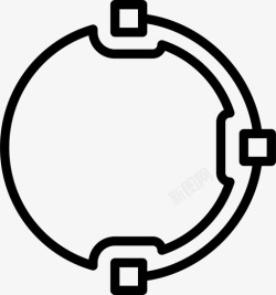轮廓图像的小工具图像跟踪插图插入图标高清图片