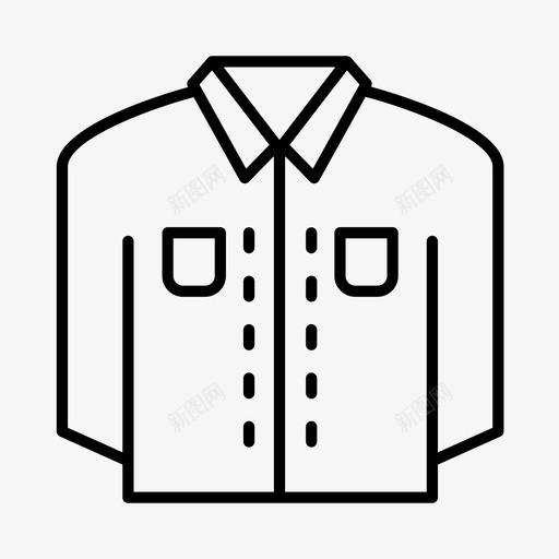 衬衫商务服装图标svg_新图网 https://ixintu.com 制服 商务 服装 衣柜 衬衫
