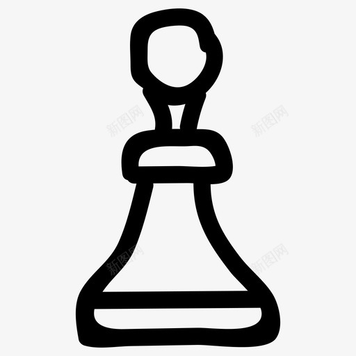象棋棋盘商业图标svg_新图网 https://ixintu.com 体育健身手绘 商业 图形 棋盘 游戏 策略 象棋