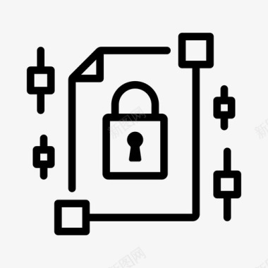 文件加密加密受保护图标图标