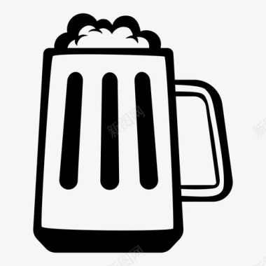 啤酒酒杯子图标图标