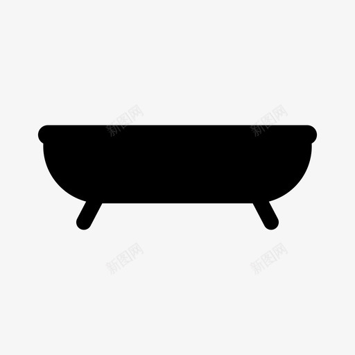 浴缸清洁家居图标svg_新图网 https://ixintu.com 家居 放松 洗漱 浴缸 清洁