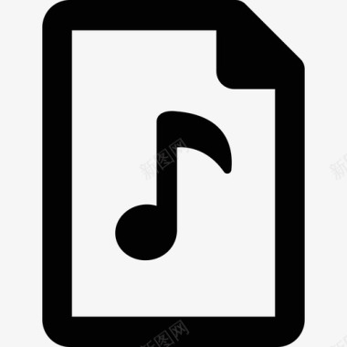 音乐档案界面文件象形图图标图标
