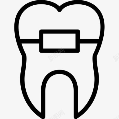 牙套牙齿护理牙齿健康图标图标