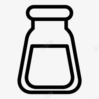 盐和胡椒摇壶香料图标图标