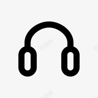耳机音乐媒体硬件webgrid图标图标