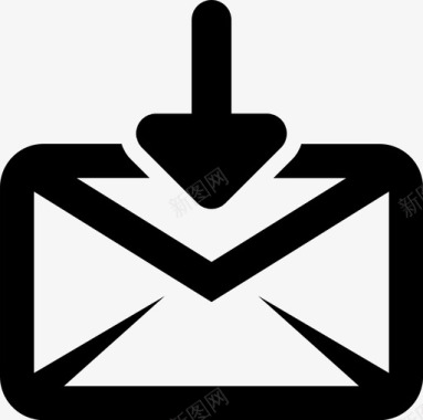 接收邮件收件箱文书工作图标图标