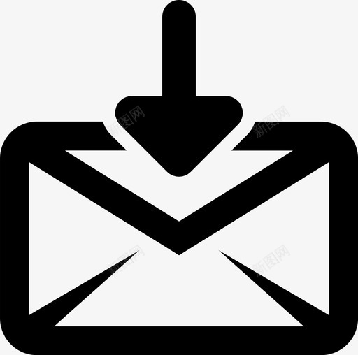 接收邮件收件箱文书工作图标svg_新图网 https://ixintu.com 接收邮件 收件箱 文书工作