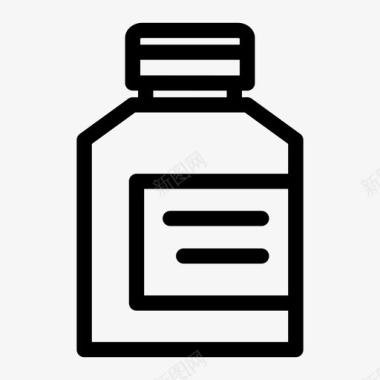 药瓶补剂图标图标