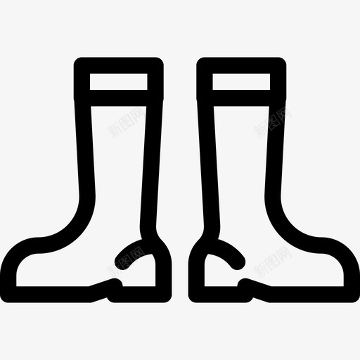 靴子秋天橡胶图标svg_新图网 https://ixintu.com 橡胶 秋天 穿 靴子 鞋