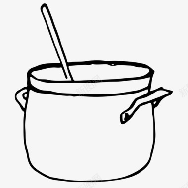 水壶大锅盘子图标图标