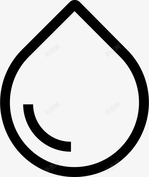 水滴血液湿度图标svg_新图网 https://ixintu.com 水 水滴 液体 湿度 血液 雨水