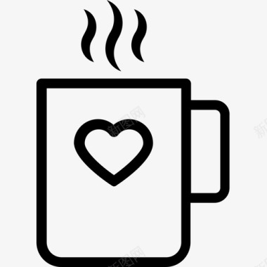 摩卡卡布奇诺咖啡热咖啡图标图标