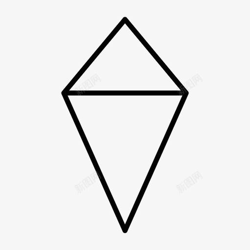 菱形抽象几何图标svg_新图网 https://ixintu.com 几何 形状 抽象 菱形
