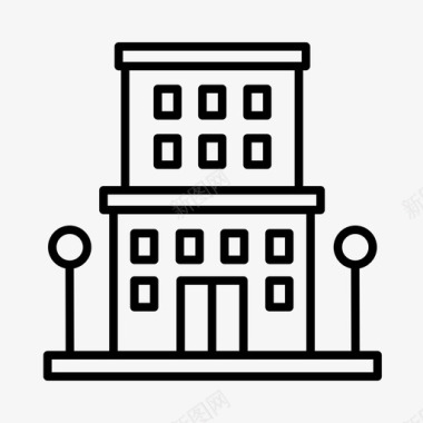 公寓大楼德国图标图标