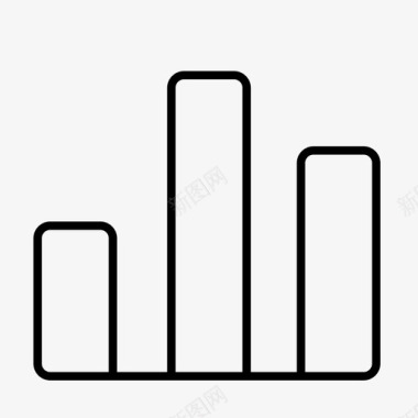 柱状图分析营销图标图标