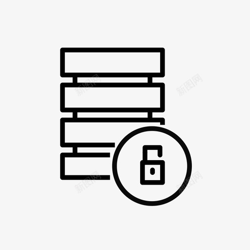 安全数据安全数据库图标svg_新图网 https://ixintu.com 存储 安全 数据安全 数据库 数据库安全
