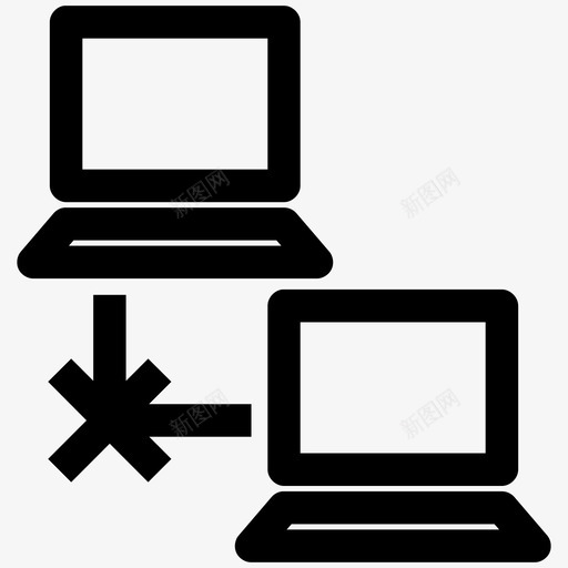 网络共享计算机网络网络错误图标svg_新图网 https://ixintu.com 社交 网络共享 网络错误 计算机网络