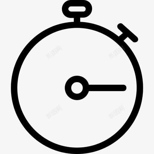 计时器倒计时性能图标svg_新图网 https://ixintu.com 倒计时 性能 秒表 网页设计平滑线条图标 计时器