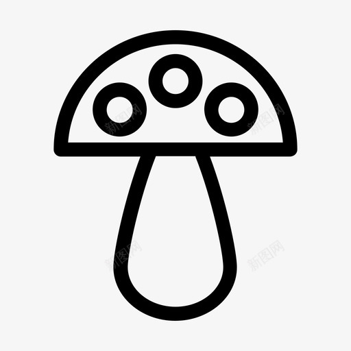蘑菇食物木耳图标svg_新图网 https://ixintu.com 木耳 秋天 蘑菇 食物