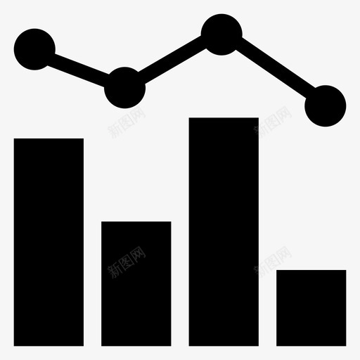 条形图分析统计信息图标svg_新图网 https://ixintu.com 分析 技术 数据分析数据存储字形图标 条形图 统计信息
