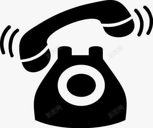 电话铃声图标svg_新图网 https://ixintu.com 电话 铃声