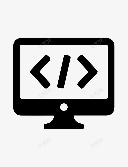 计算机程序代码作业图标svg_新图网 https://ixintu.com 代码 作业 网络 计算机程序