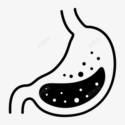 胃人的胃器官图标svg_新图网 https://ixintu.com 人的胃 器官 胃