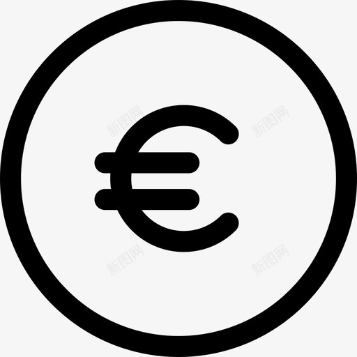 欧元硬币商业现金图标svg_新图网 https://ixintu.com 商业 欧元硬币 现金 财富 货币