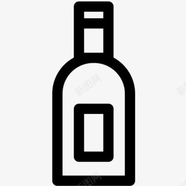酒瓶酒类酒吧图标图标