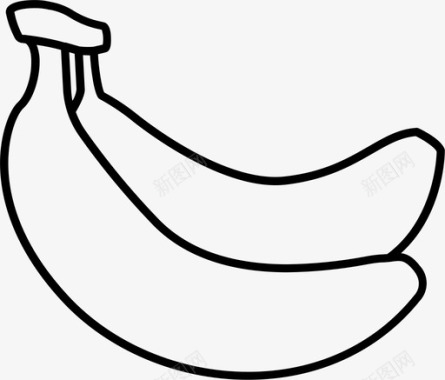 香蕉串香料图标图标