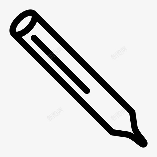 铅笔画画铅笔颜色图标svg_新图网 https://ixintu.com 书写 画画 铅笔 铅笔颜色