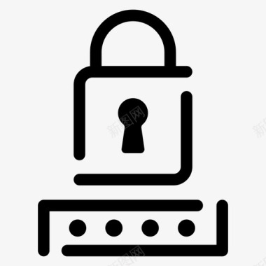 密码保护加密登录图标图标
