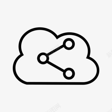 云共享云存储数据存储图标图标