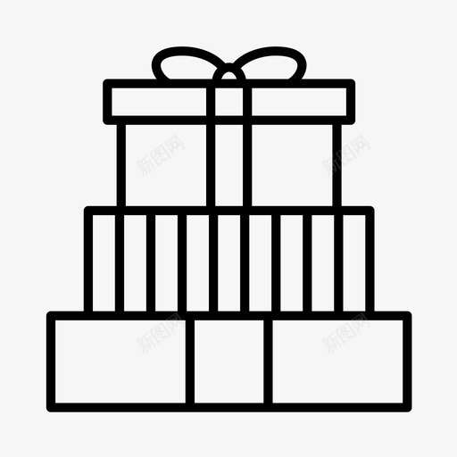 礼物圣诞节圣诞树图标svg_新图网 https://ixintu.com 圣诞树 圣诞老人 圣诞节 圣诞装饰 礼物