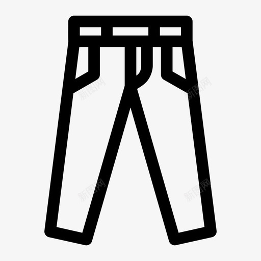 牛仔裤衣服男人图标svg_新图网 https://ixintu.com 牛仔裤 男人 衣服 裤子