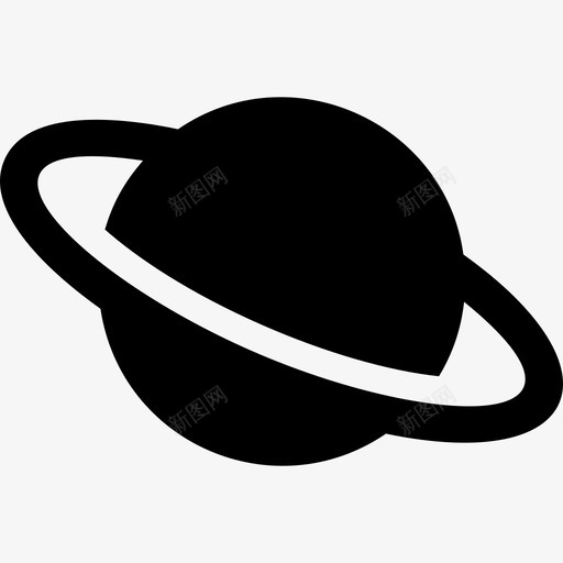 土星和他的光环自然生物图标svg_新图网 https://ixintu.com 土星和他的光环 生物 自然