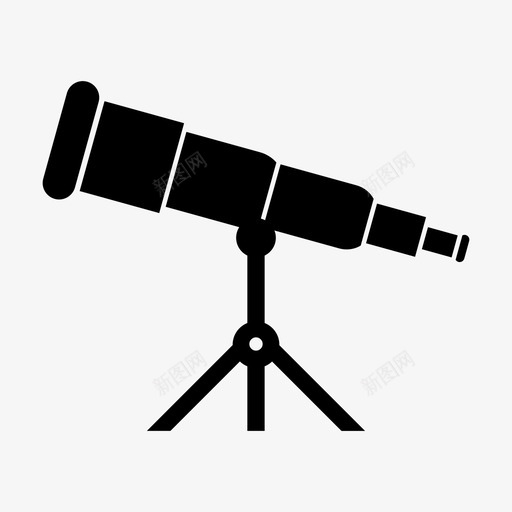 望远镜占星术天文学图标svg_新图网 https://ixintu.com 占星术 天文学 太空 望远镜 视觉