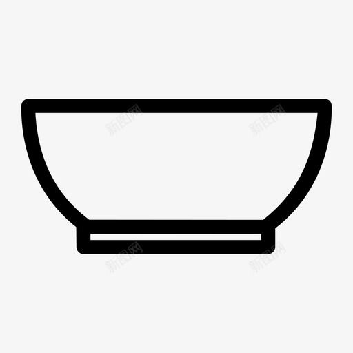 碗烹饪厨具图标svg_新图网 https://ixintu.com 厨具 厨房 烹饪 盘子 碗