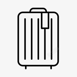 行李搬运工手提箱包行李图标高清图片