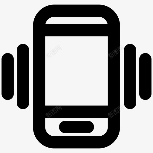手机震动智能手机图标svg_新图网 https://ixintu.com 手机响 手机震动 智能手机