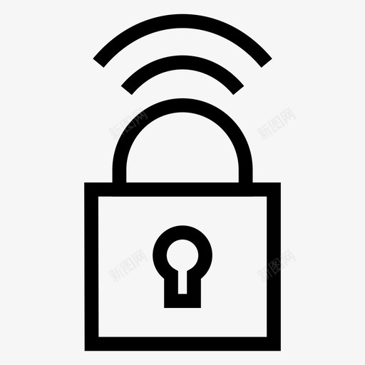 专用锁定保护图标svg_新图网 https://ixintu.com wifi 专用 保护 安全 安全线图标第1卷 锁定