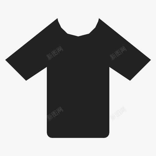 T恤衣服服装图标svg_新图网 https://ixintu.com T恤 服装 衣服