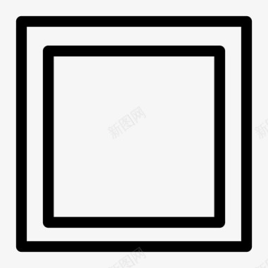 正方形形状框架图标图标