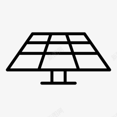 太阳能板集热器生态图标图标